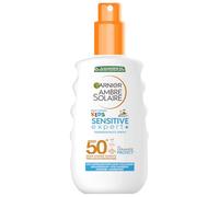 Garnier Ambre Solaire Kids Sensitive Expert+ Crème solaire SPF 50+ pour enfants, imperméable et résistante au sable, 1 x 150 ml