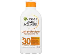 Garnier Ambre Solaire Lait Protecteur Hydratation 24h FPS 30 200 ml ,(1 Unité)