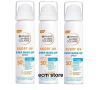 Garnier Ambre Solaire Lot 3 Super UV Over Maquillage Spray SPF 50+ 75 ml /LOT9