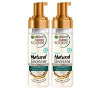 2x Garnier Ambre Solaire Mousse Autobronzante Naturelle Bronzante à l'Eau de Coco Hydratante - 2 Flacons Spray de 200 ml