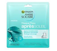 Garnier Ambre Solaire Masque Tissu Après-Soleil Ultra Hydratant/Régénérant - Lot de 2