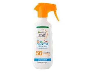 GARNIER - Ambre Solaire Sensitive Advanced Kids Hypoallergenic Happy Trigger Spray SPF50+ 270 ML