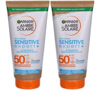 GARNIER Ambre Solaire Sensitive Expert + SPF50+ Crème Protection 2x175 ml