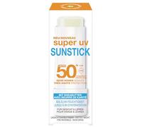 Garnier Ambre Solaire SPF 50+ Super UV Sunstick Transparent & Non Graisse Visage & Lèvres Haute Protection UV Nourrissant avec Beurre de Karité & Vitamine E 8h Hydratant 9g