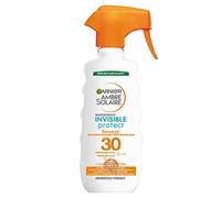 Garnier Ambre Solaire Spray de Protection Invisible Protect Bronze, Visage et Corps, Invisible sur tous les Types de Cuir, Avec Haute Protection SPF 30, Enrichi en Vitamine et Carotène, Maxi Format