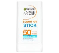 GARNIER - Ambre Solaire - Super UV Stick SPF 50+ Visage & Zones Sensibles - Protection Solaire Invisible & Non Teintée - Hydrate et Protège la Peau des UV - Fini Non Gras - Tous Types de Peaux