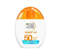 Garnier Ambre Solaire Super Uv Visage Aqua Fluide Spf50 Invisible - Acide Hyaluronique - 40ml