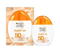 Garnier Ambre Solaire Fluide teinté visage SPF50 – Acide hyaluronique – 40 ml