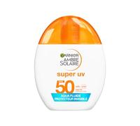 Garnier Ambre Solaire Visage Aqua Fluide SPF50 Invisible Hyaluron 40ml | Texture ultra-légère, Acide Hyaluronique, Testé dermatologiquement, Compatible maquillage, Peaux sensibles