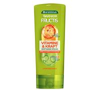 Garnier Après-shampoing fortifiant pour cheveux fins et cassants, efficace contre la perte de cheveux, avec vitamine C et orange sanguine, vitamines fructiques et force, 250 ml