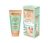 Garnier - BB Crème Classique - Soin Perfecteur Tout-en-1 Anti-Imperfections - FPS 15 - Enrichi en Acide Hyaluronique & Aloe Vera - Pour Tous Types de Peaux - Teinte : Medium - Skin Active - 50 ml