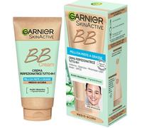 Garnier BB Crème SkinActive matifiante pour peaux uniformes et mates, aspect naturel, enrichie en acide hyaluronique, aloe vera et pigments minéraux, SPF 25, teinte moyenne