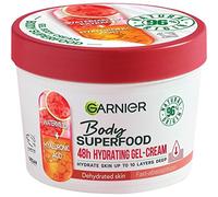 Garnier Body Superfood, crème hydratante pour le corps, avec pastèque et acide hyaluronique, crème gel pour le corps pour peau normale, formule végétalienne, 380 ml x 2