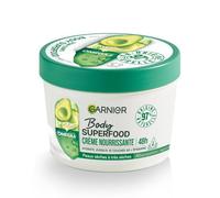 Garnier - Body Superfood - Crème Soin Corps Nourrissante - Hydratation 48H - Formule Vegan & à 97% d'Origine Naturelle - À l'Avocat & Oméga 6 - Pour Peaux Sèches - 380 ml