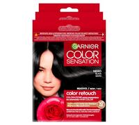 Garnier Color Sensation Color Retouch Teinture pour Cheveux Coloration Permanente Idéale pour la Repousse Couvre 100% des Cheveux Blancs Application Facile Couleur Noir - Pack de 3 Teintures
