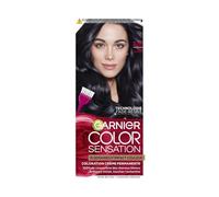 Garnier Color Sensation – Coloration crème permanente, couvre 100% cheveux blancs – Noir Bleuté 2.10