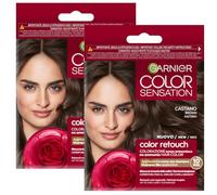 Garnier Color Sensation Retouch Retouch pour la repousse des cheveux sans ammoniaque en seulement 10 minutes (châtaigne, 2 unités)