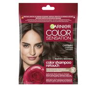 Garnier Color Shampoo Retouch Coloration permanente – 100% couverture cheveux blancs – Châtain