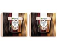 Garnier - Coloration Permanente - Sans Ammoniaque - 90% d'Ingrédients d'Origine Naturelle - Beurre de Karité - 100% Couverture Cheveux Blancs - Kit Recharge - Marron Glacé (4.15) - Good (Lot de 2)