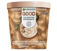 Garnier - Coloration Permanente - Sans Ammoniaque - 90% d'Ingrédients d'Origine Naturelle - Beurre de Karité - 100% Couverture Cheveux Blancs - GOOD Blond Doré Caramel 7.33