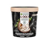 Garnier - Coloration Permanente - Sans Ammoniaque - 90% d'Ingrédients d'Origine Naturelle et Formule Vegan - Beurre de Karité - 100% Couverture Cheveux Blancs - Brun Truffé (2.0) - Good