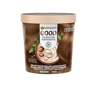 Garnier - Coloration Permanente - Sans Ammoniaque - 90% d'Ingrédients d'Origine Naturelle - Formule Vegan - Beurre de Karité - 100% Couverture Cheveux Blancs - Châtain Très Clair Mocaccino (6.0)- Good
