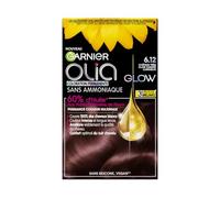 Garnier Coloration permanente Olia - Sans ammoniaque - 6.12 Châtain très clair cendre lumineux