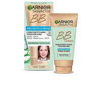 Garnier Crème BB Skin Active, pour peaux mixtes à grasses, avec FPS 25, acide hyaluronique, extrait d'aloe vera et pigments minéraux, corrige et éclaircit la peau, couleur claire, 50 ml (lot de 1)]