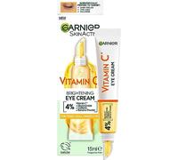 Garnier Crème contour des yeux avec 4 % de vitamine C - Soin éclaircissant pour les cernes - Prévient les poches sous les yeux et les gonflements sous les yeux - Vitamine C* - 15 m