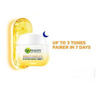 Garnier ¿ Crème De Sérum Légère Complète Pour Le Visage, Sérum Rehausseur Vitamin C, Crème De Nuit Hydratante Éclaircissante, Produits De Soins Pour La Peau-Z-A-68 50ml