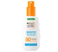Garnier Ambre Solaire Sensitive Advanced lait protecteur solaire en spray SPF 50+ pour peaux sensibles 150 ml