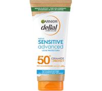 Garnier Delial Sensitive Advanced - Lait solaire pour peau claire, sensible et intolérante au soleil, IP50+, 175 ml
