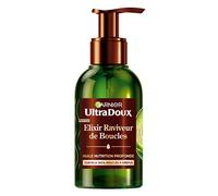 Garnier Ultra Doux - Elixir Raviveur de Boucles - À l'Huile d'Avocat et Beurre de Karité - Huile Multi-Usages pour Raviver les Boucles des Cheveux Secs, Bouclés à Crépus - 120 ml - Homme & Femme"