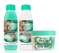 Garnier Fructis Coffret Hair Food Hydratant Aloe Vera (Shampooing 350ml, Démêlant 350ml, Masque 320ml)