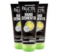 Garnier Fructis Gel Cheveux Style Gel Hard Cemento Tenue 10 Absolue aux Vitamines Fortifiantes Extra Duration - 3 flacons de 200ml