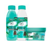 Garnier - Fructis Hair Food Aleo Vera - Routine 3 produits - Shampooing, Soin Démêlant & Masque Hydratants - Enrichi en Aloe Vera et en Vitamines C, E & F - Pour Cheveux Normaux À Secs