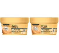 Garnier - Fructis Hair Food - Masque Nutrition Boucles au Beurre de Cacao - Formule Vegan à 97% d'Origine Naturelle - Pour Cheveux Bouclés à Frisés - 320 ml (Lot de 2)