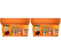 Garnier - Fructis Hair Food - Masque Réparateur à la Papaye - Formule Vegan à 97% d'Origine Naturelle - Pour Cheveux Abîmés - 320 ml (Lot de 2)