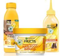 Garnier - Fructis Hair Food - Soin Cheveux Routine à la Banane pour Cheveux Secs et Très Secs - 97% d'ingrédients d'origine naturelle