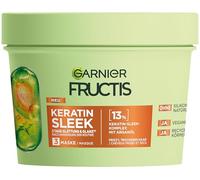 Garnier Fructis Keratin Sleek Masque à l'huile d'argan et complexe kératine pour cheveux secs et sujets aux frisottis 370 ml