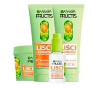 Garnier Fructis Kit Cheveux kératine Shampoing Après-Shampoing Masque Sérum