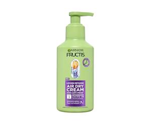 Garnier Fructis Locken Methode Air Dry Cream, sans rinçage pour tous les types de boucles avec 7% de complexe hydratant, 260 ml