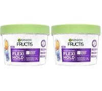 Garnier Fructis Locken Methode Flexi Hold Gel hydratant pour tous les types de boucles avec 7% de complexe hydratant 370 ml (Lot de 2)