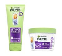 Garnier Fructis Méthode Boucles - Routine 2 Produits pour Cheveux Bouclés : Shampooing & Gelée Capillaire Hydratante - Acide Hyaluronique - Hydratation & Définition - Pour Tous Types de Boucles