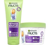 Garnier Fructis Méthode Boucles Routine Shampooing & Gelée Hydratation | Shampooing & Gelée coiffante, Acide hyaluronique & karité, Boucles hydratées & définies, Pour toutes les boucles