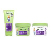 Garnier Fructis Méthode Boucles - Routine 3 Produits pour Cheveux Bouclés : Shampooing, Masque & Gelée Capillaire Hydratante - Acide Hyaluronique - Hydratation & Définition - Tous Types de Boucles