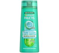 Garnier Fructis Pure Non-Stop Shampooing nettoyant à l'eau de noix de coco pour peaux grasses et pointes sèches 250 ml