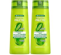 Garnier Fructis Shampooing 2en1 Antipelliculaire thé vert 300 ml (Lot de 2)