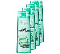 Garnier Shampooing Aloe Hydra Bomb – Cheveux normaux à déshydratés – Lot de 4 – 1 L
