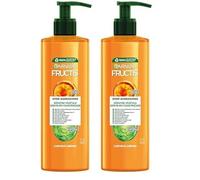 GARNIER Fructis - Soin Stop Agressions Soin 10 en 1- Enrichi à l'huile d'Amla et en Kératine - Cheveux abîmés - Sans rinçage - 400ml (Lot de 2)